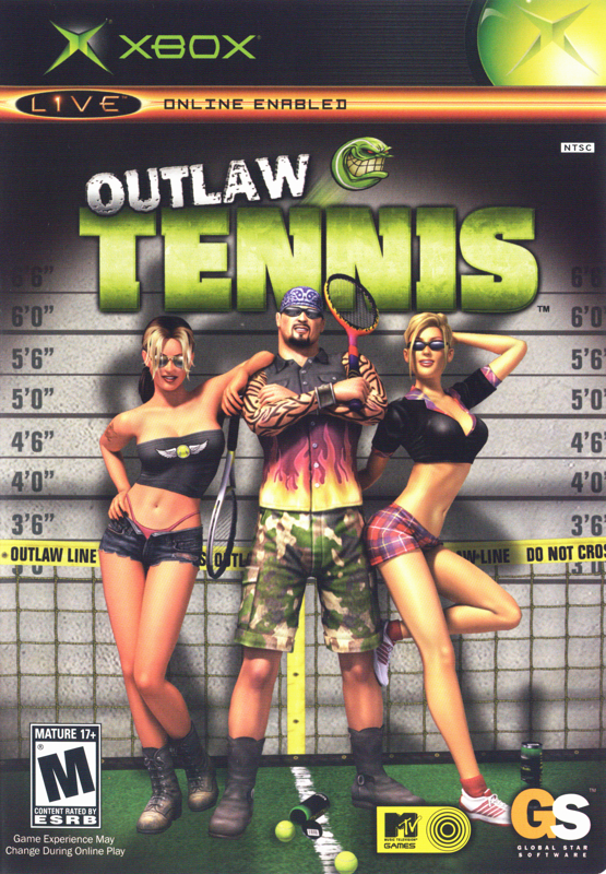 Outlaw Tennis box art for Xbox